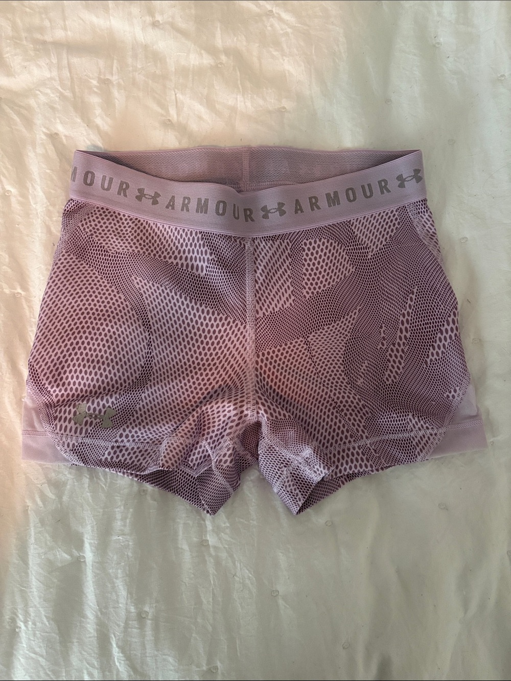 Under Armour Women's Light Purple Compression Shorts